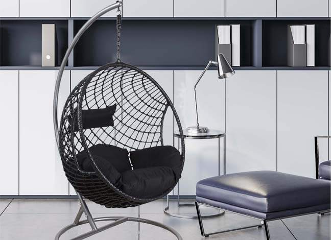 fauteuil-oeuf-suspendu-interieur-noir-design